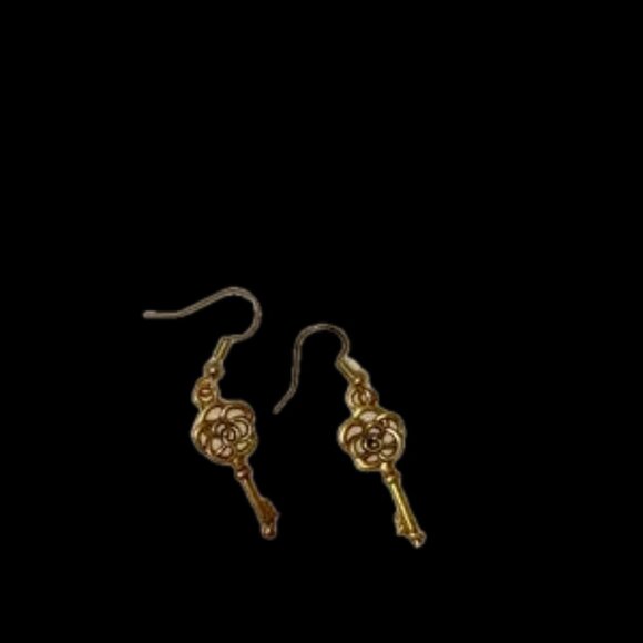 NWOT BRASS Flamingo Urban Gold Earrings - Picture 2 of 7